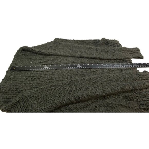 BILLABONG Long Sleeve Open Knit Pullover Sweater Dark Gray S 62-9 - Picture 9 of 14